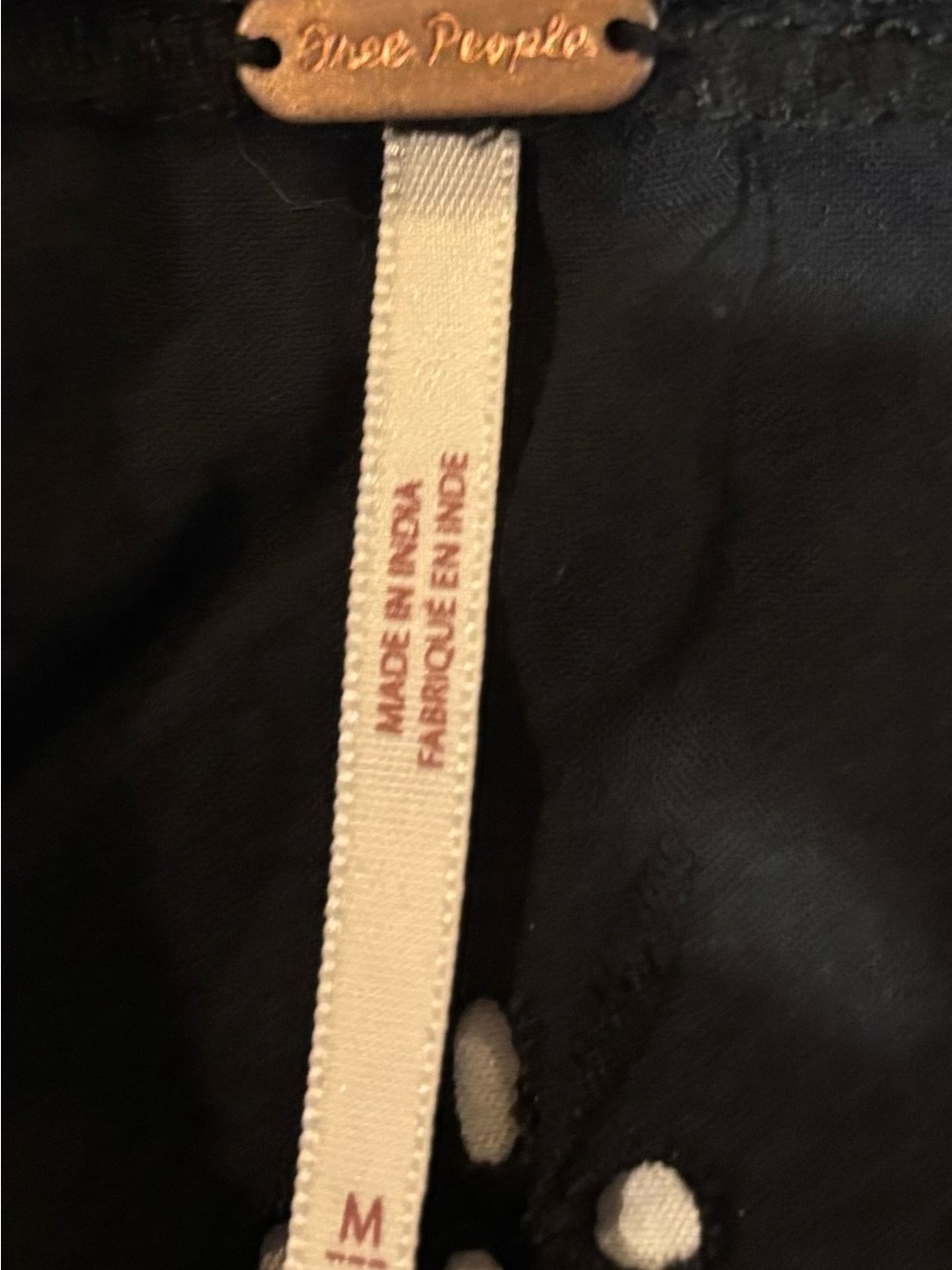 Free People Garden Party Black Lace Cami Top Medium - Picture 4 of 4